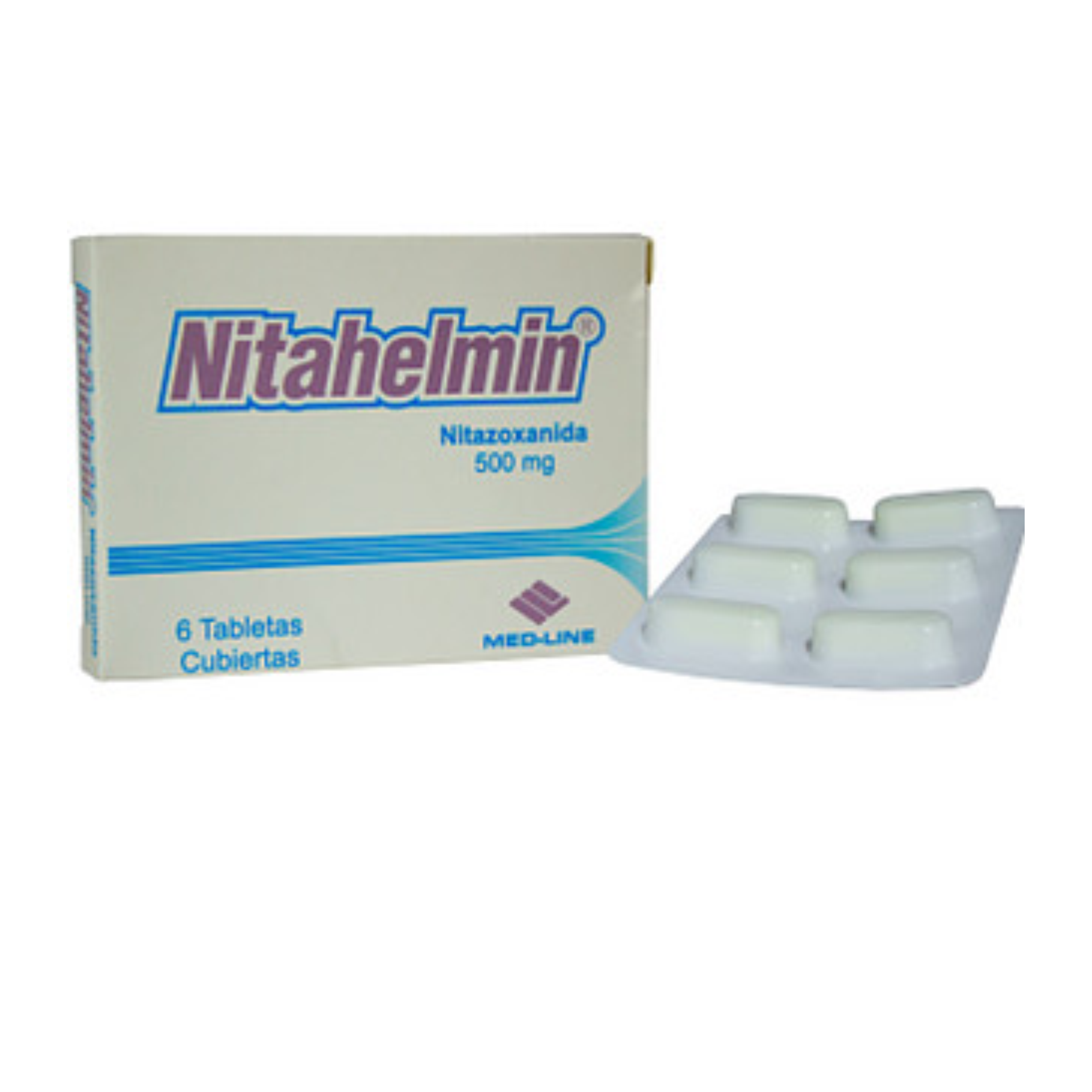Nitahelmin 500 mg Caja x 6 Tabletas Recubiertas