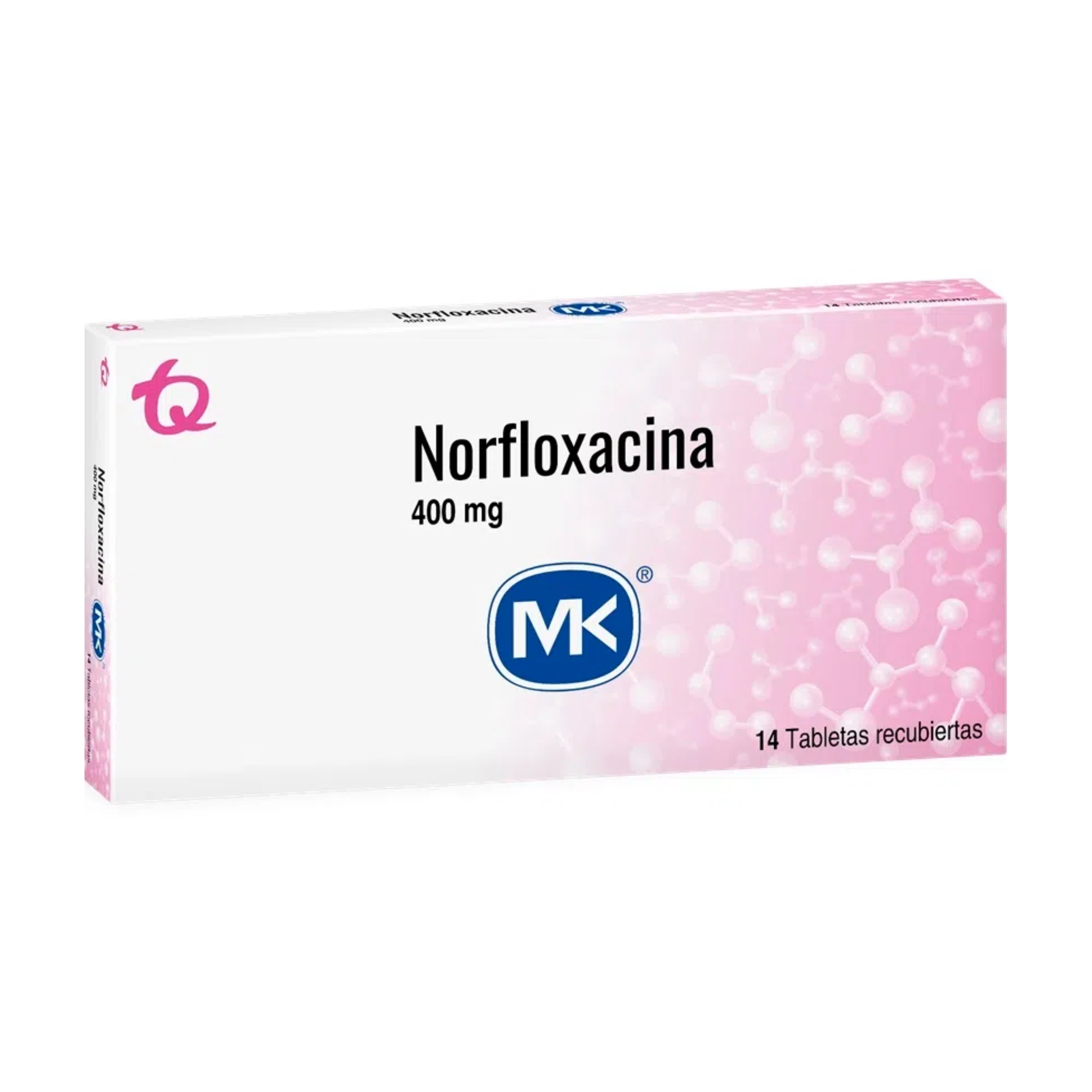 Norfloxacina 400 mg Caja x Tabletas Recubiertas