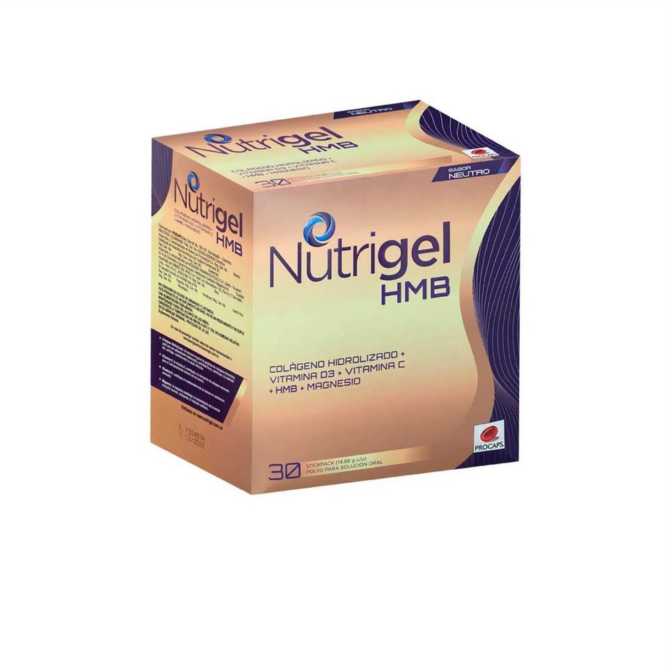 Nutrigel HMB Neutro 30 Stickpack Polvo para Solución Oral