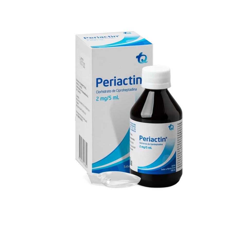 Periactin 2mg/5mL Jarabe Sabor a Menta Chicle 180 mL