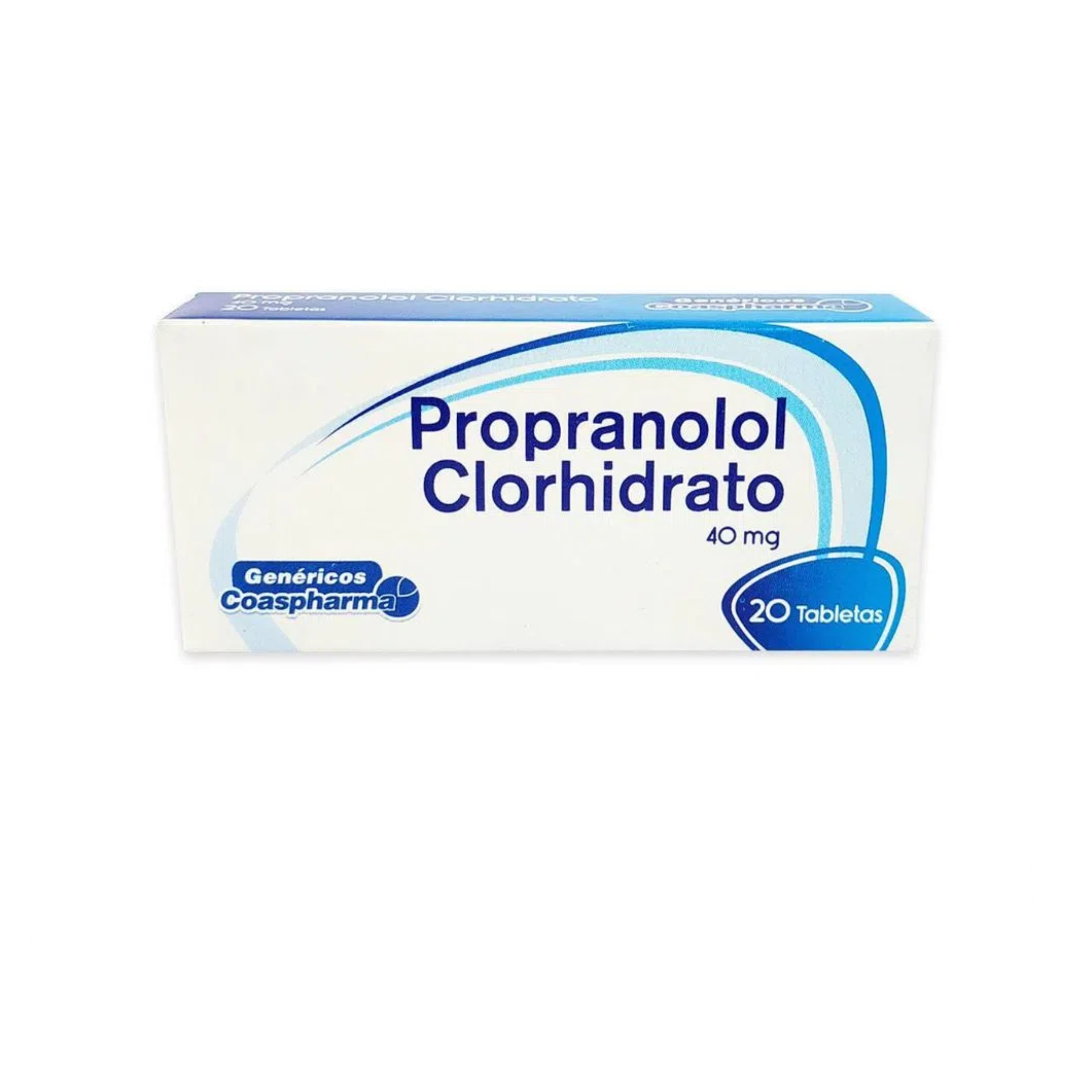 Propranolol Chorhidrato 40 mg Caja x 20 Tabletas