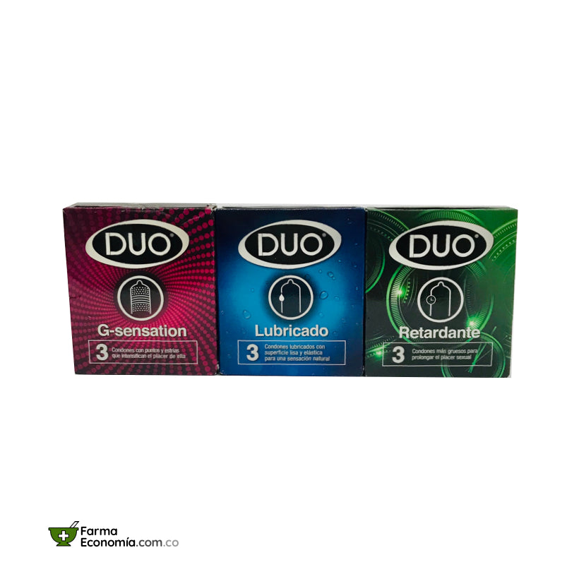 Preservativos Duo Referencias Surtidas | 9 Condones
