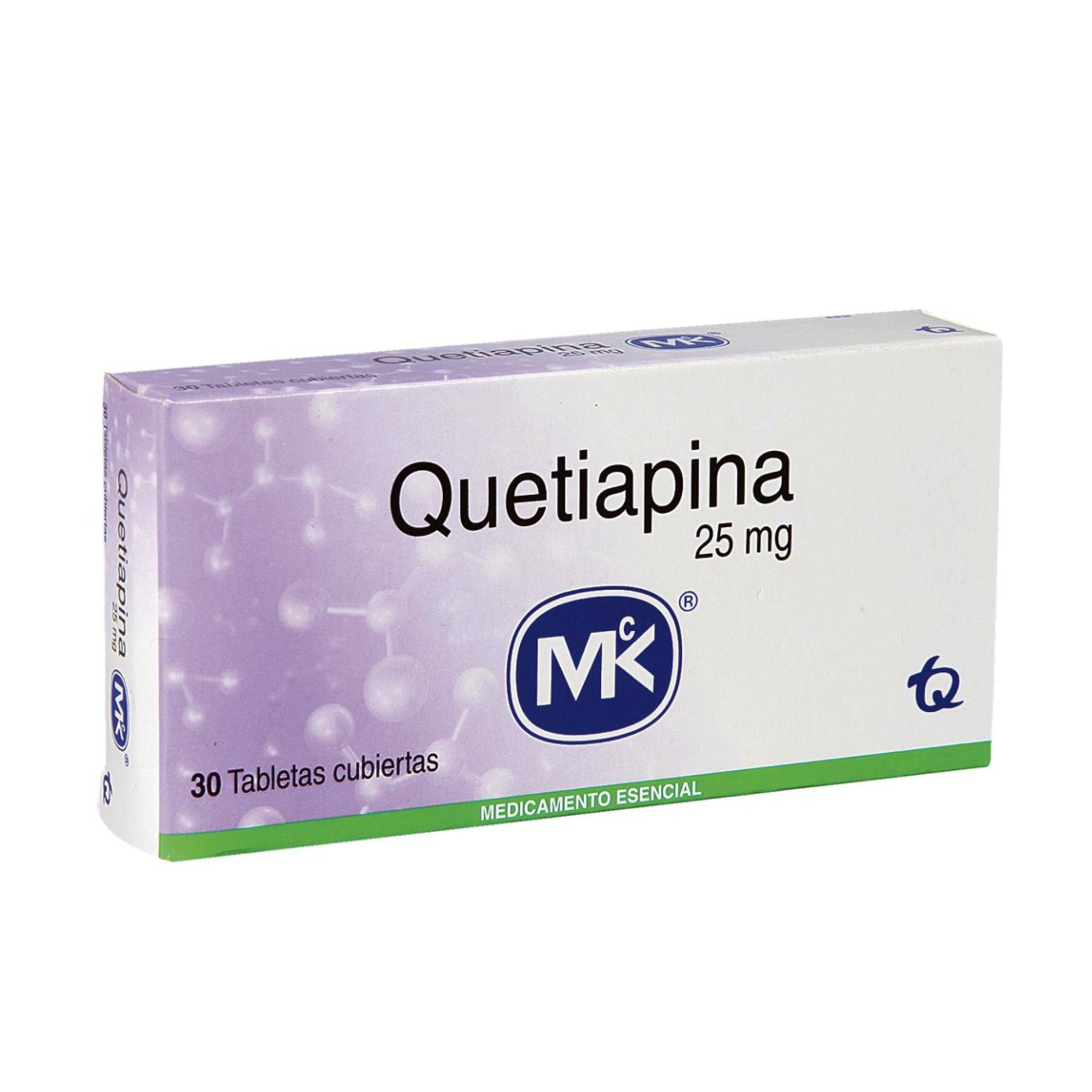 Quetiapina 25 mg caja x 30 Tabletas cubiertas