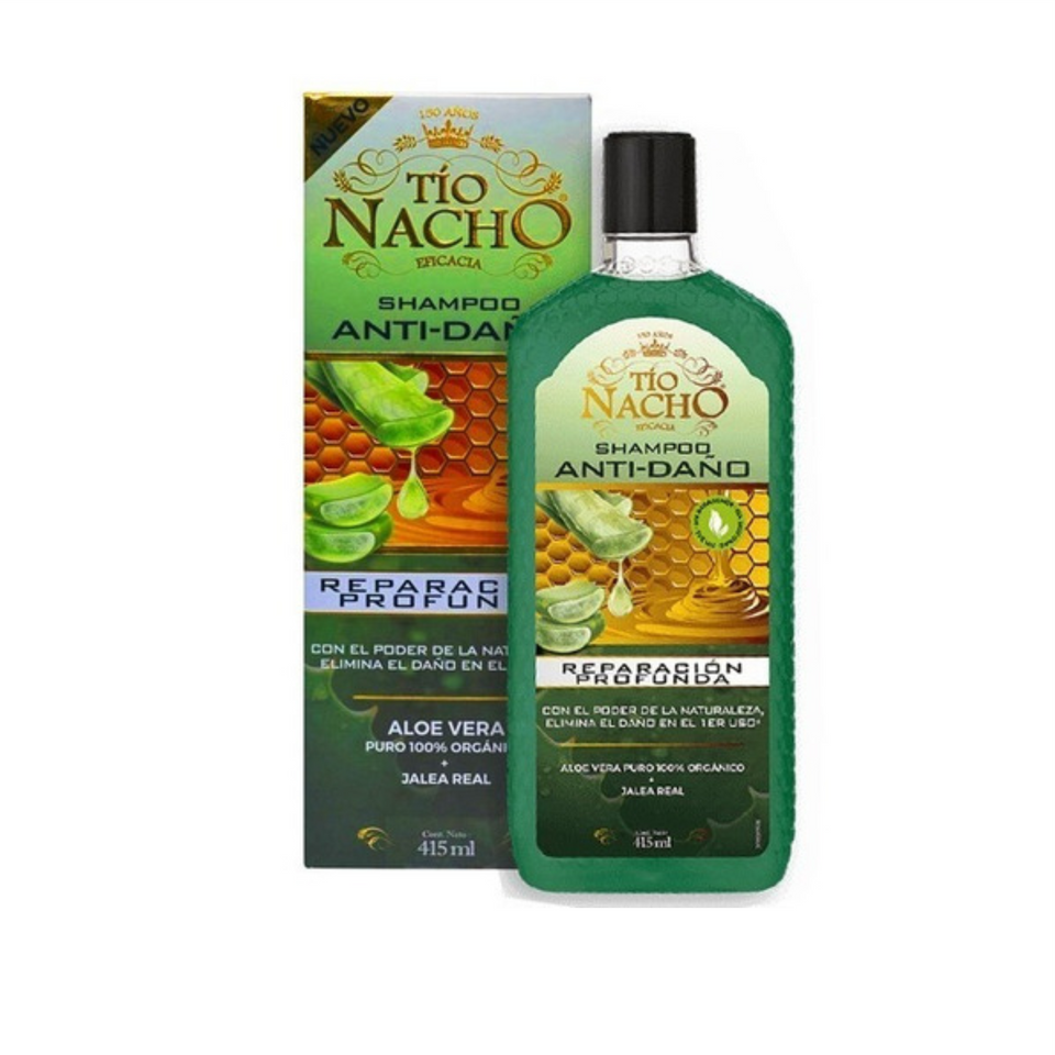 Shampoo Tío nacho anti-daño REPARACIÓN PROFUNDA 415 mL