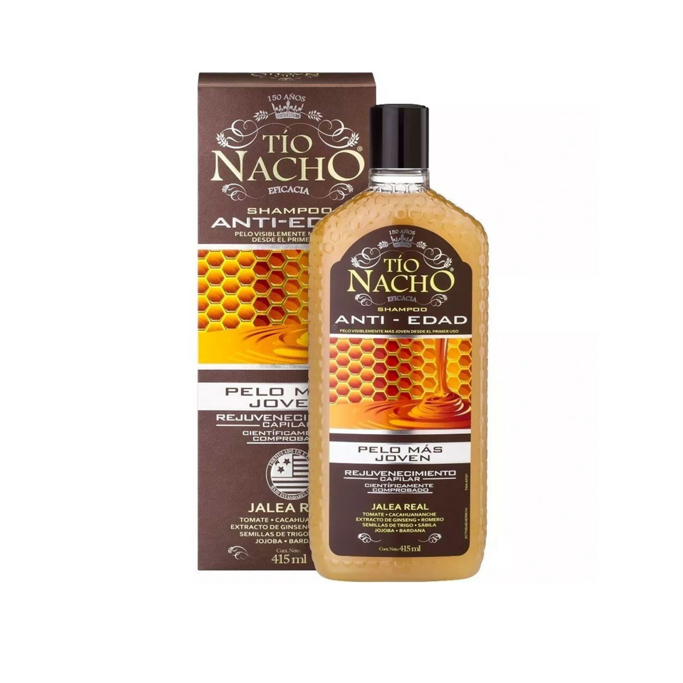 Shampoo Tío Nacho Anti-caida ANTI-EDAD 415 mL