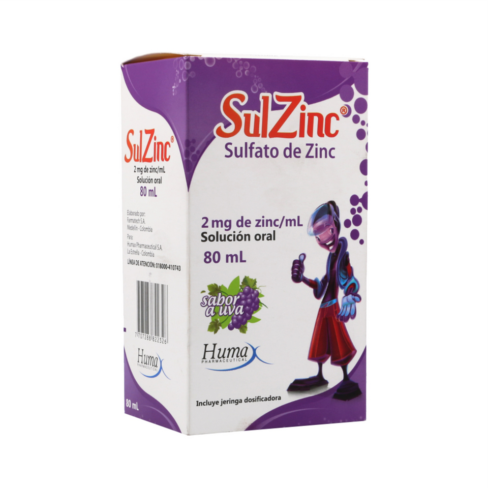 SulZinc Solución Oral 80 mL