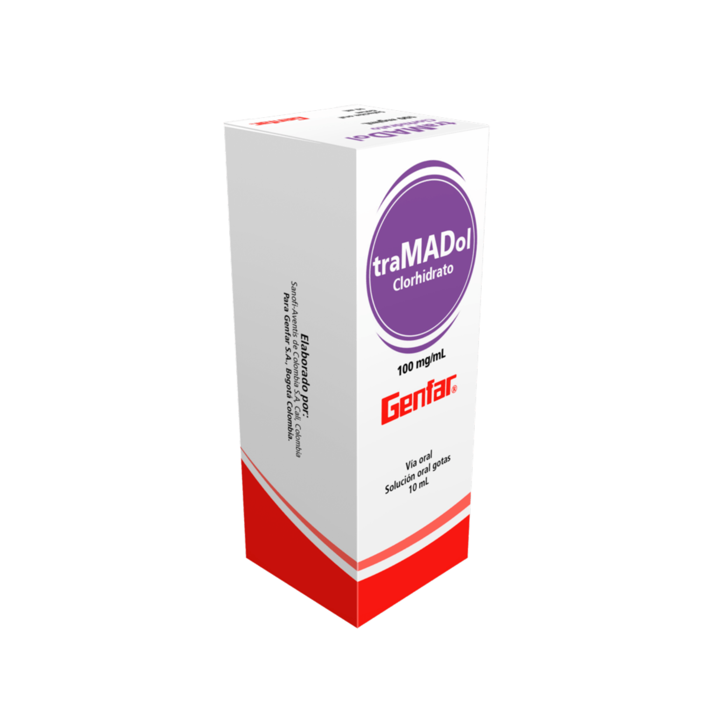 Tramadol Clorhidrato 100mg/mL Gotas- Vía Oral 10 mL