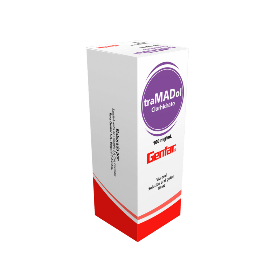 Tramadol Clorhidrato 100 mg / mL Gotas- Vía Oral 10 mL