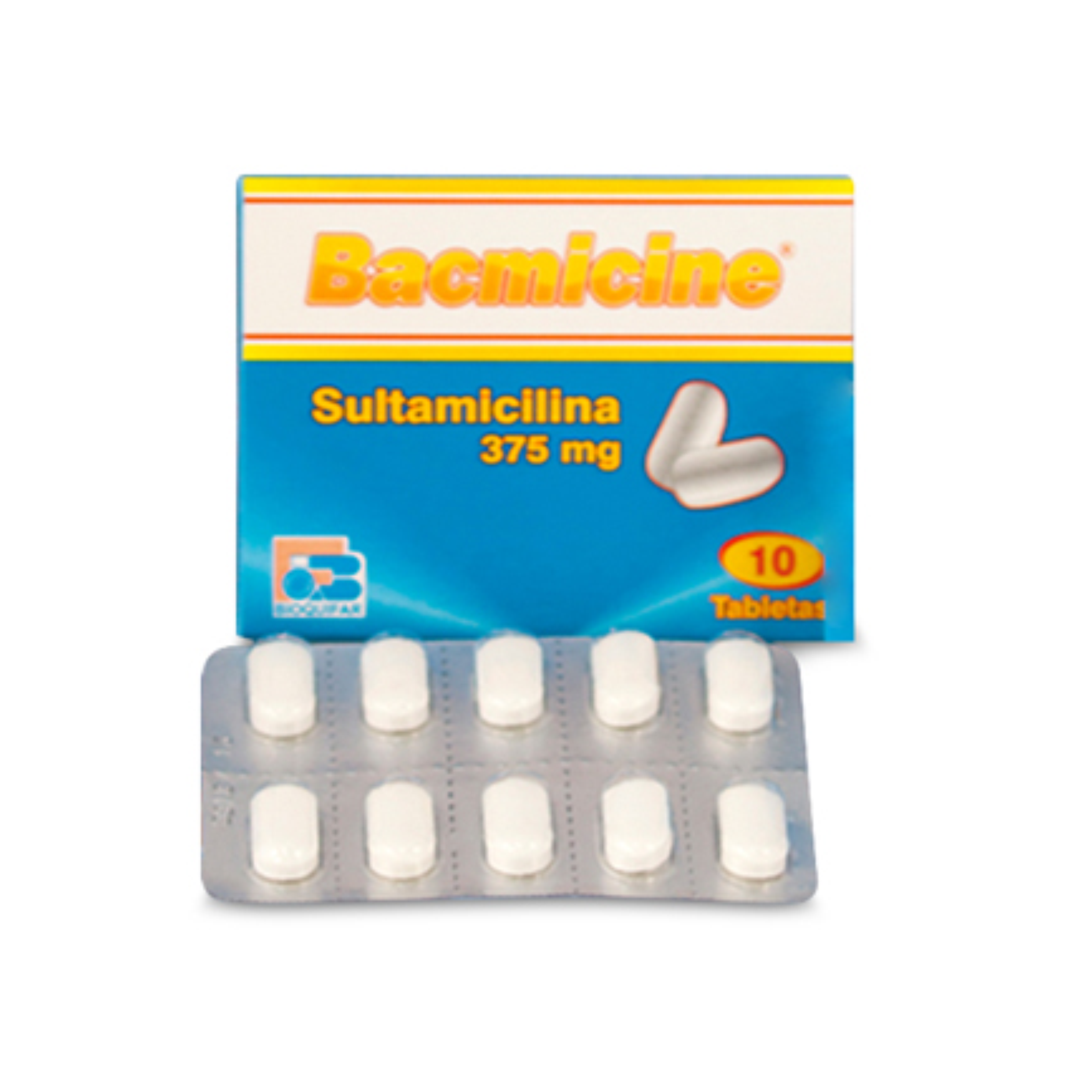Bacmicine 375 mg Caja x 10 Tabletas