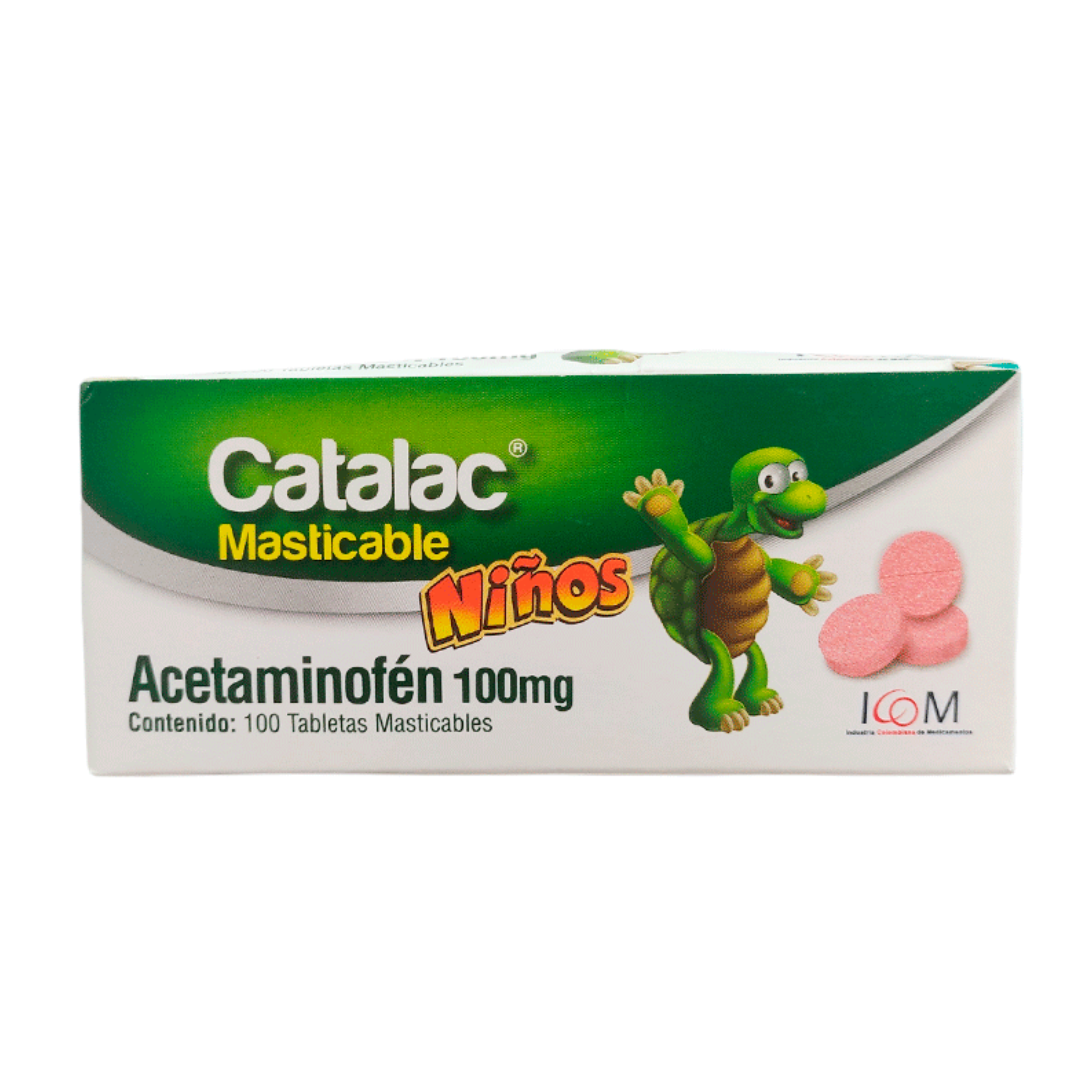 Catalac  100 mg x 100 Tabletas  Masticables para Niños