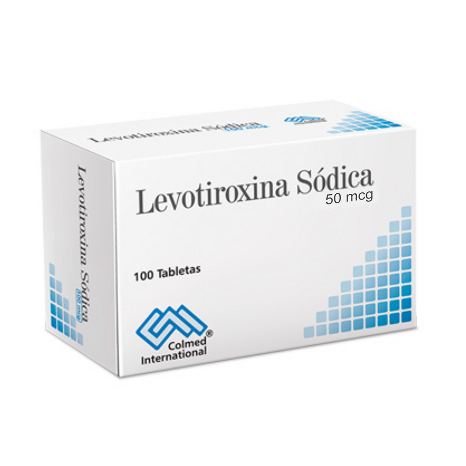 Levotiroxina Sódica 50 mcg caja x 100 Tabletas