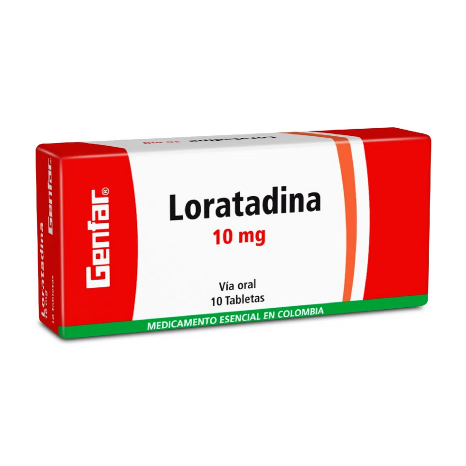 Loratadina 10 mg Caja x 10 Tabletas